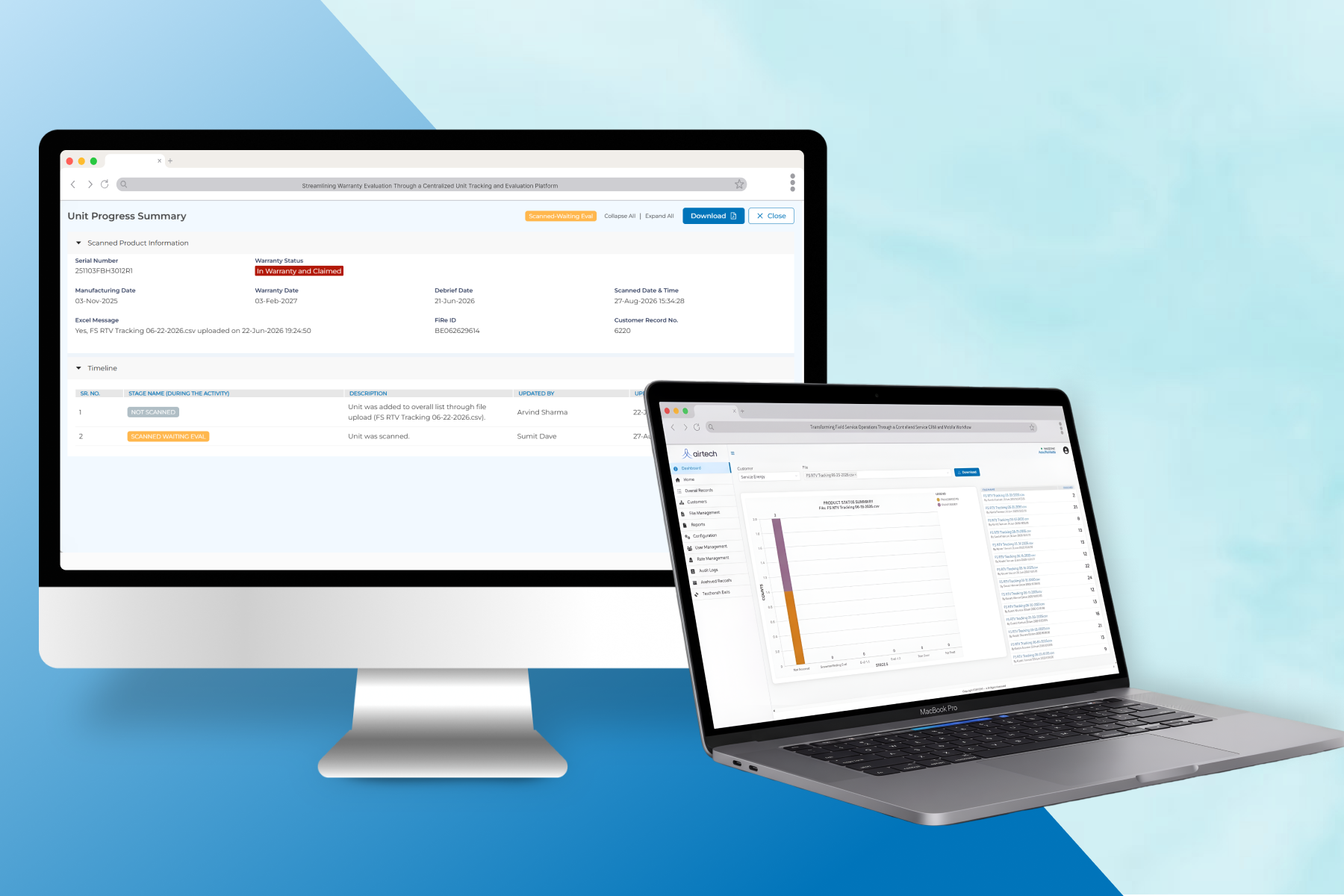 Streamlining Warranty Evaluation Through a Centralized Unit Tracking and Evaluation Platform